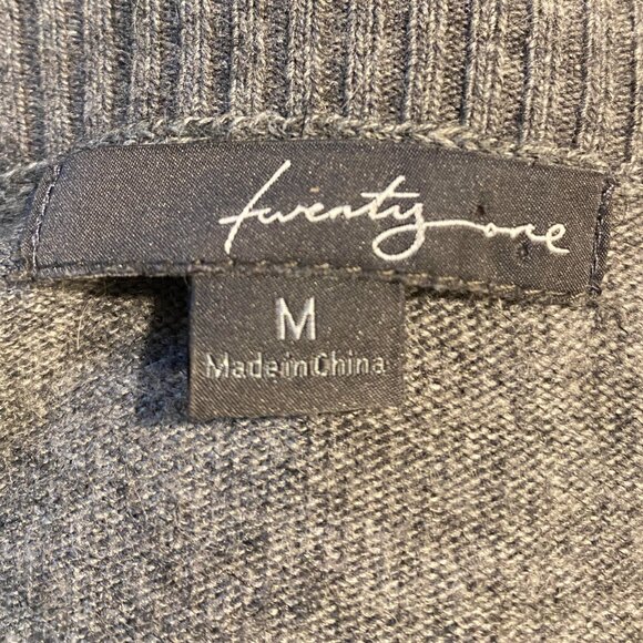 Vintage Y2K Forever 21 Grey Cropped Angora Shrug Cardigan w Sequin Bow! Medium - Picture 10 of 11